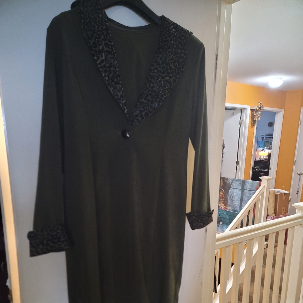 Recollections Olive Outfit with Animal Print Accents